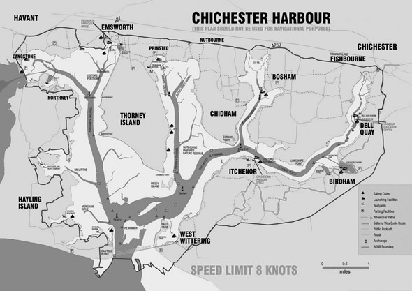 Chichester Harbour Map